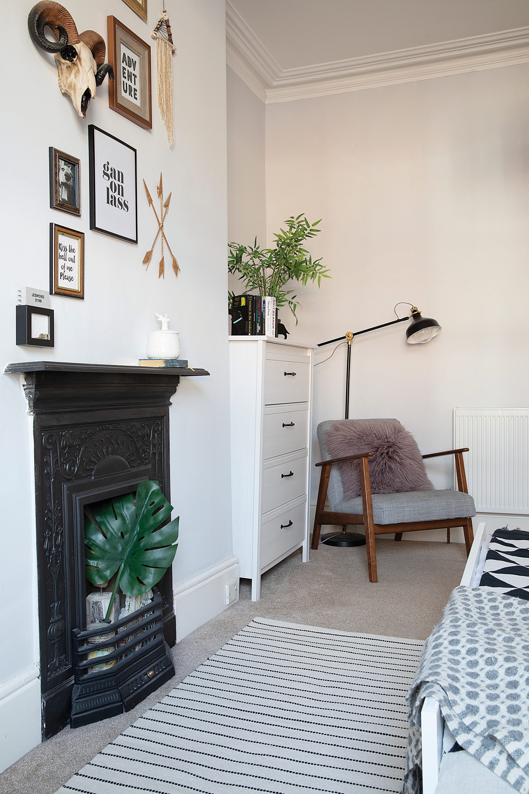 for me and a framed key from our first flat,’ says Charlotte. The Ekenäset chair is from IKEA Ekenäset chair from IKEA