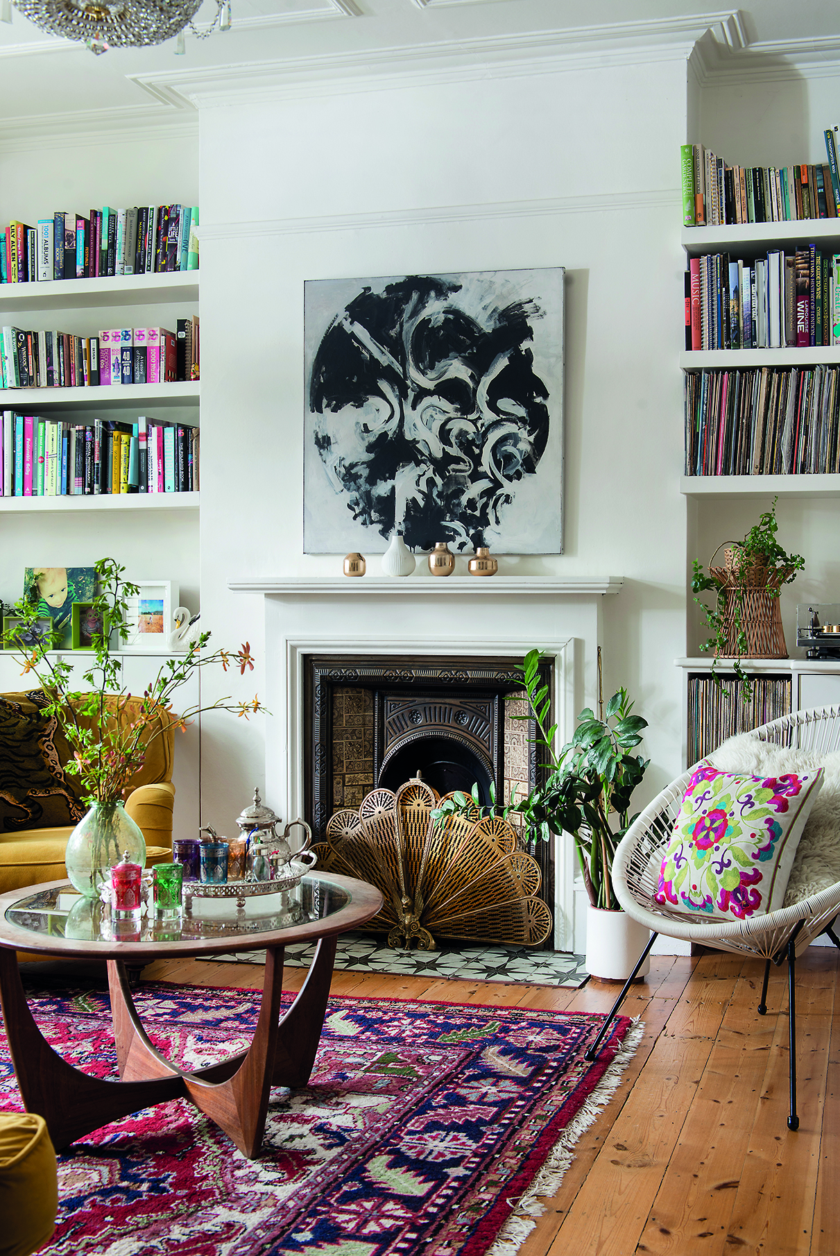 The couple sanded, stained and varnished the original floorboards to get the desired finish. ‘We laid a big rug for softness, as the boys play in here a lot,’ says Sophie. ‘We gave the old flooring to some friends who could use it, so it didn’t go to waste either’