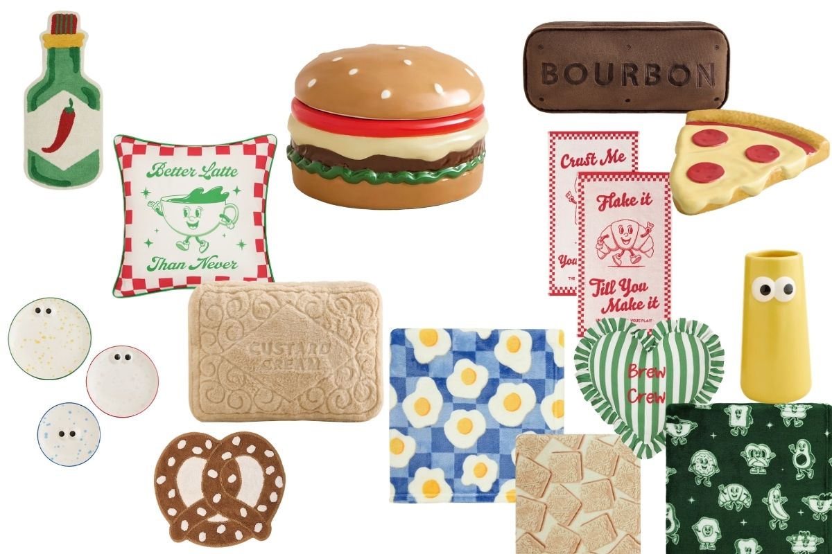 Items from a homewares collection on a white background