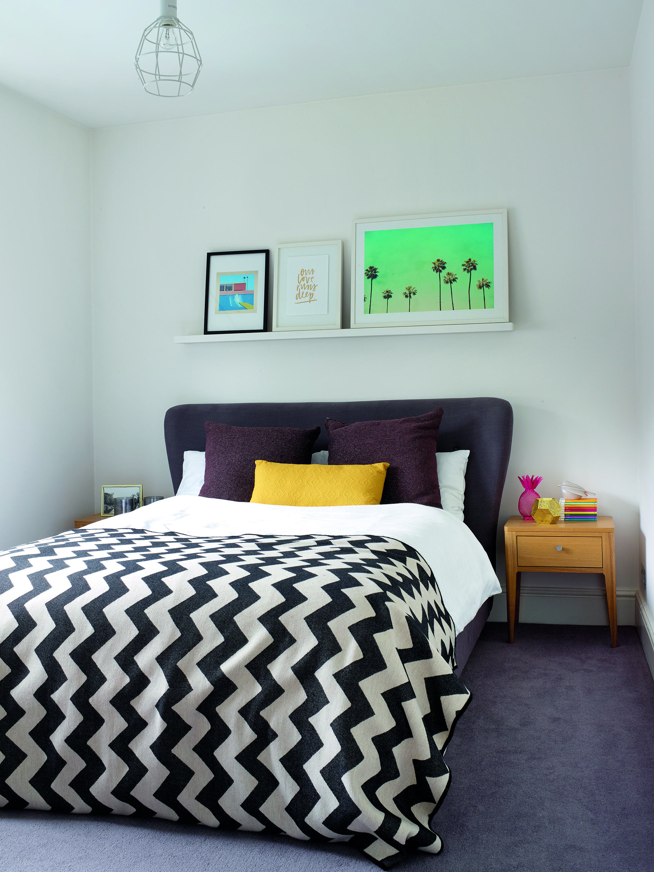 Sarah has dressed the Pillow Talker bed from Loaf with a Chevy merino throw from Tori Murphy and decorated the ledge with Artwork from Rockett St George, Trouva and Desenio Sarah has dressed the Pillow Talker bed from Loaf with a Chevy merino throw from Tori Murphy and decorated the ledge with Artwork from Rockett St George, Trouva and Desenio