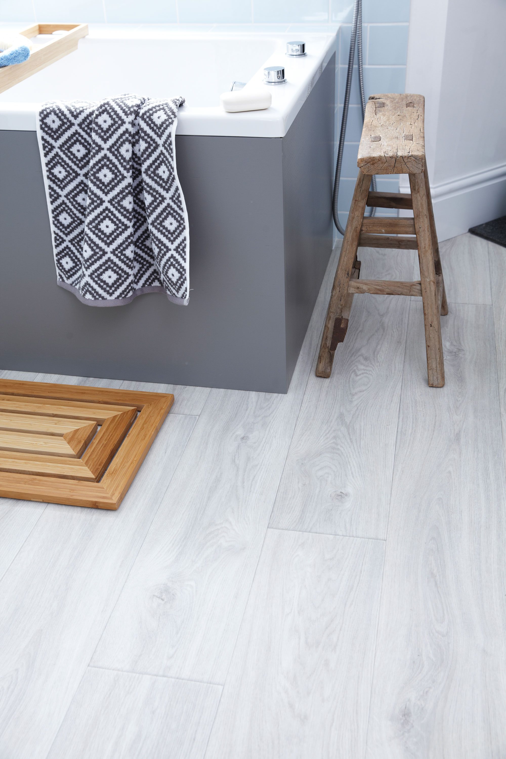 Good idea! Practical, low-maintenance cushioned vinyl will prove softer and warmer underfoot than tiles and is an effective and easy way to replicate the look of real wood. Good idea! Practical, low-maintenance cushioned vinyl will prove softer and warmer underfoot than tiles and is an effective and easy way to replicate the look of real wood.