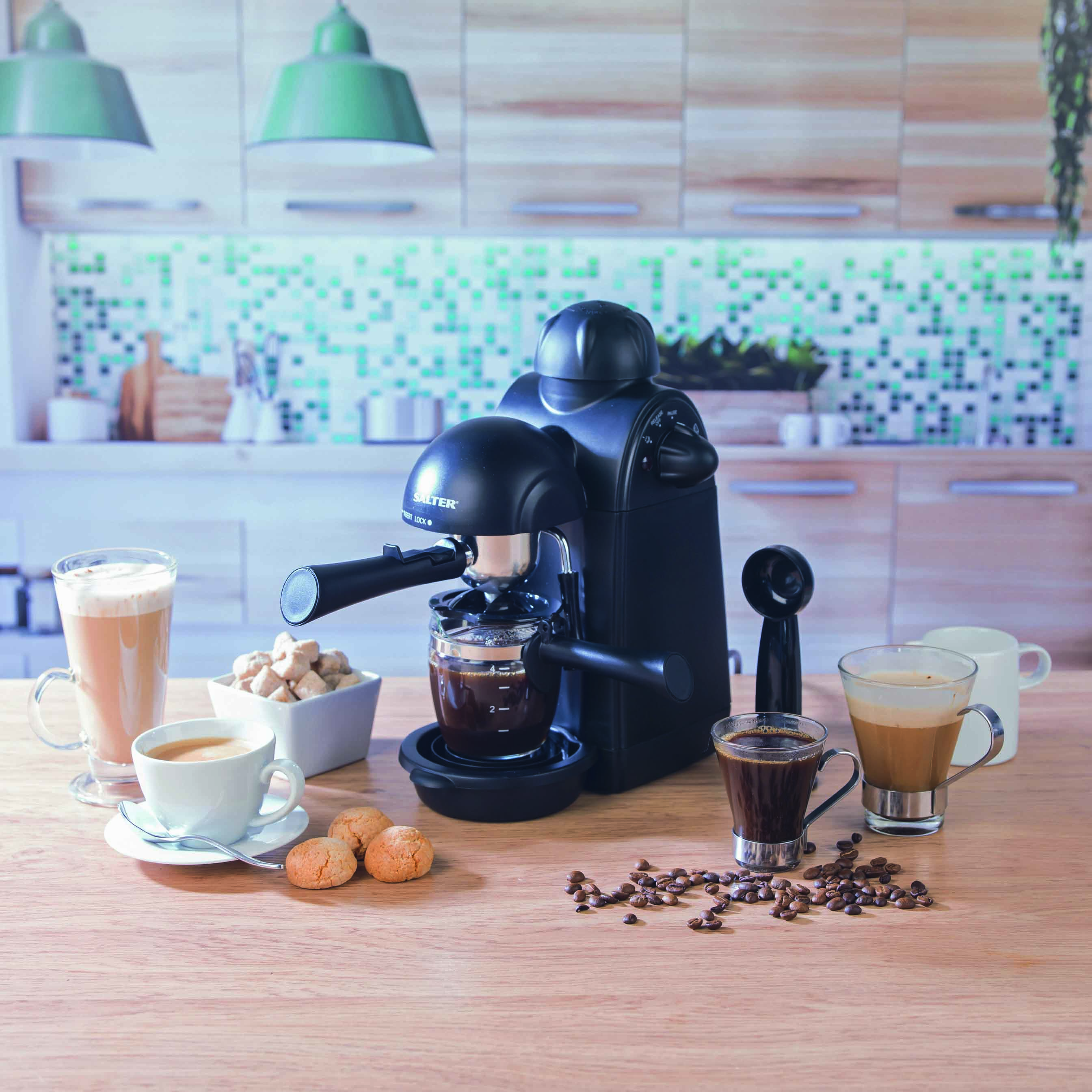 The Salter Espressimo Barista-style coffee machine is a versatile little coffee maker with a price tag of just £39.99 from Robert Dyas Salter Espressimo Barista-Style Coffee Machine, £34.99, Robert Dyas