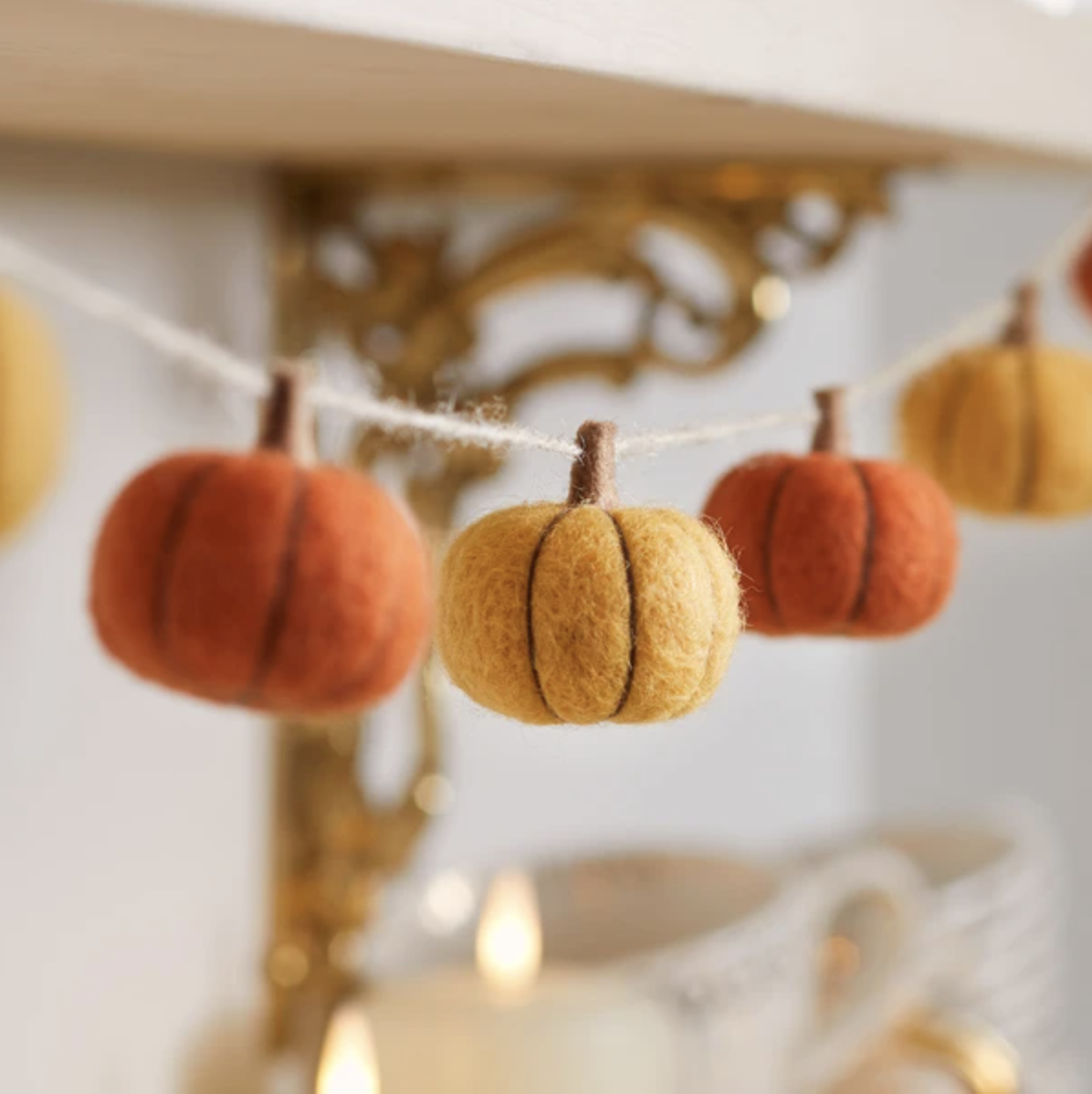 Felt Pumpkin Autumn Garland Felt Pumpkin Autumn Garland