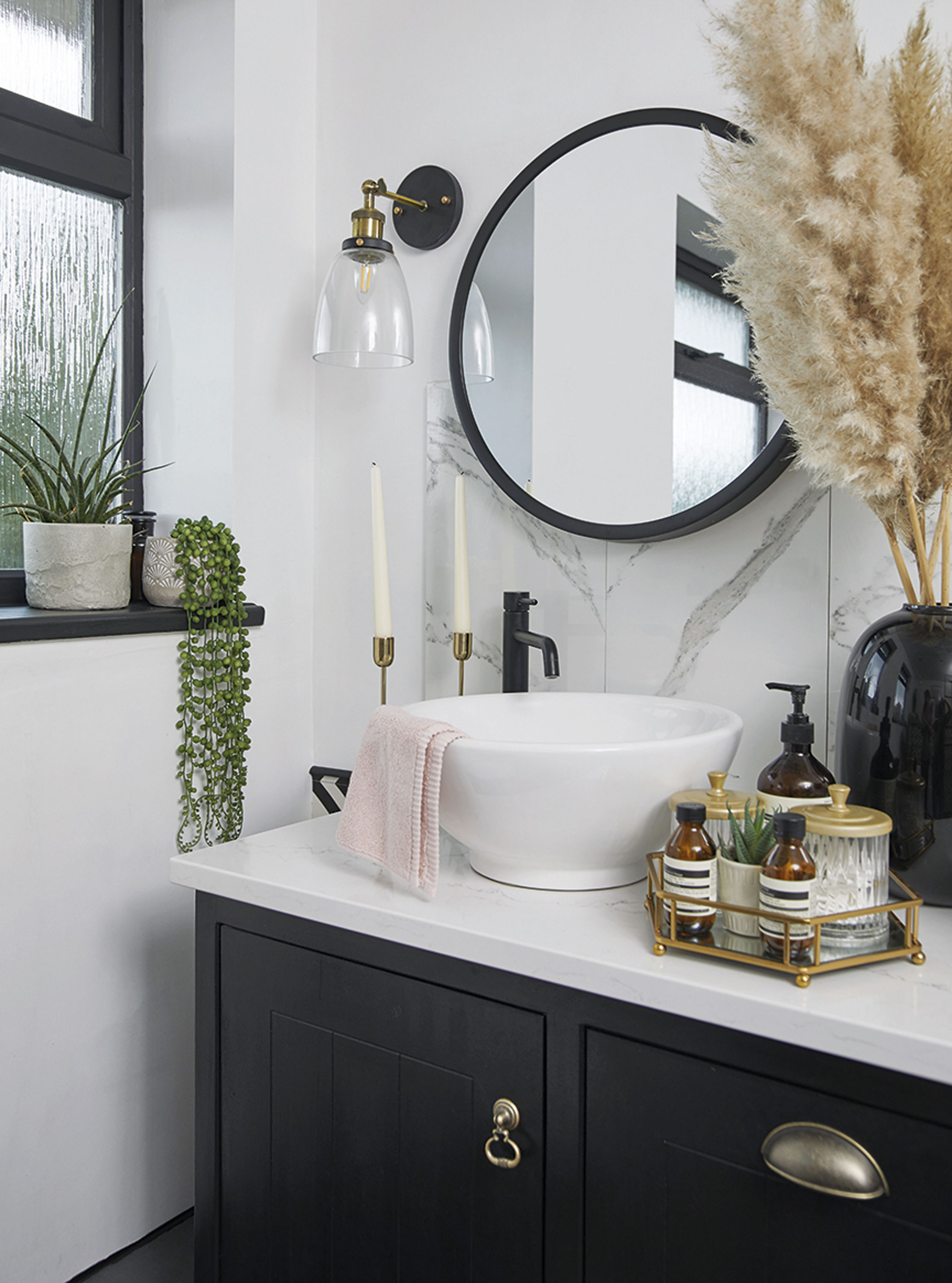 Style idea: Add an air of hotel luxe with twin basins Style idea: Add an air of hotel luxe with twin basins