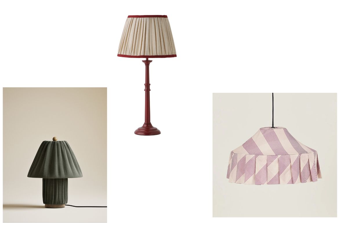 Three lampshades