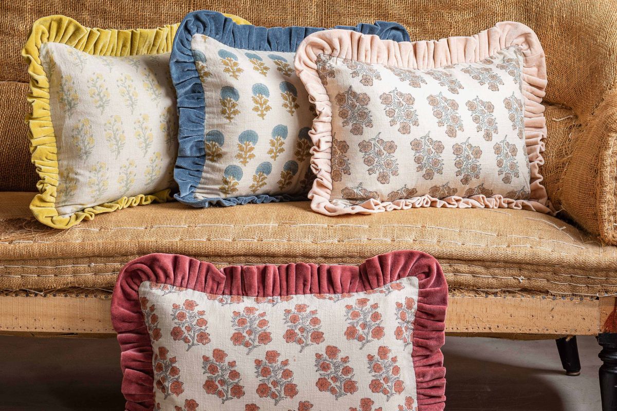 Frilly cushions