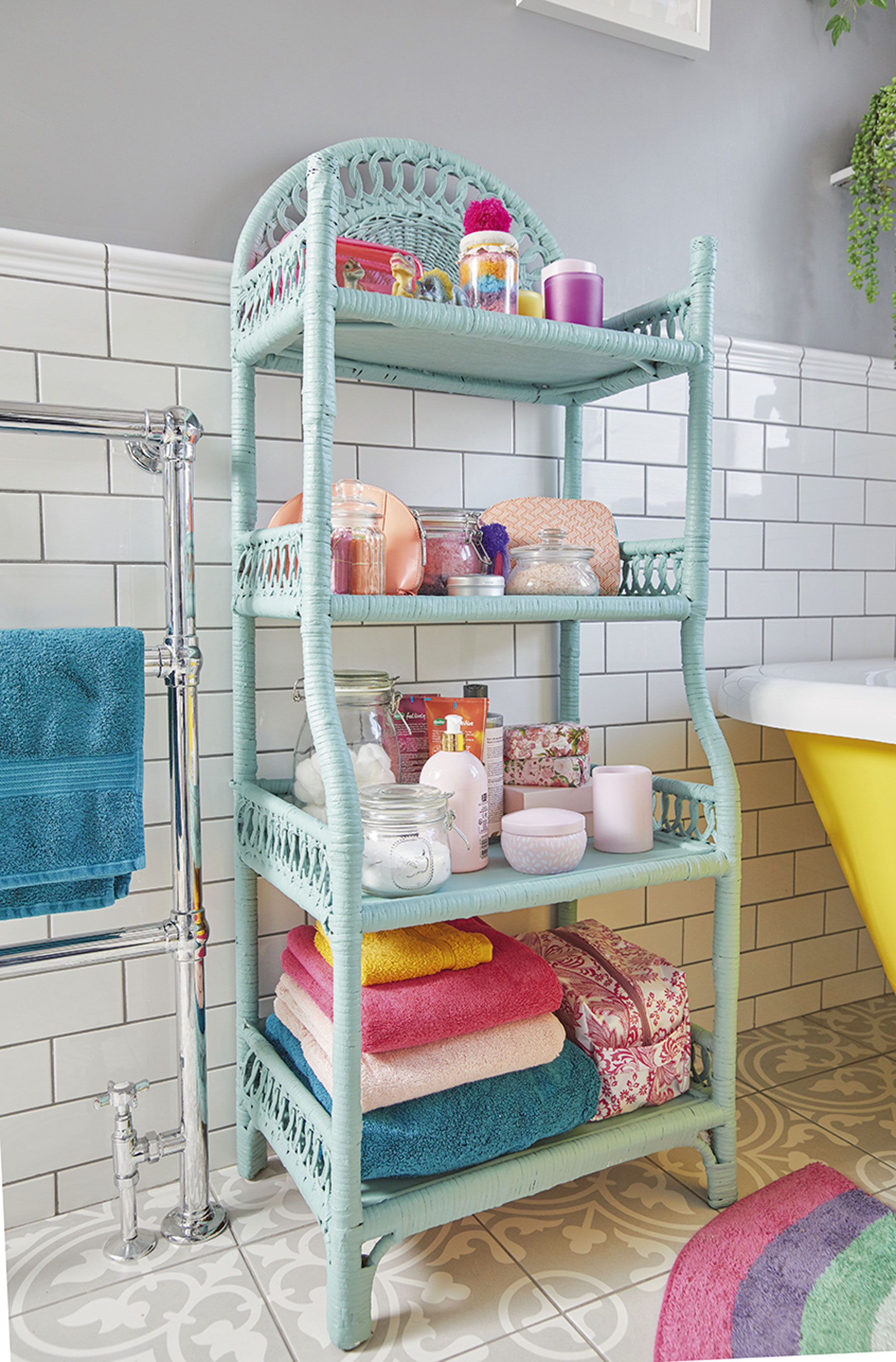 Bathroom makeover: 'My yellow bath makes me smile'