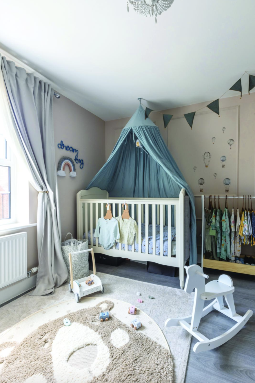 Yooni and Khai wanted a gender-neutral space for Leo and any future siblings, so painted the walls in Valspar’s Rabbit’s Foot to complement the Scandi-look inspired by the kids’ section of Danish concept store, Ferm Living Yooni and Khai wanted a gender-neutral space for Leo and any future siblings, so painted the walls in Valspar’s Rabbit’s Foot to complement the Scandi-look inspired by the kids’ section of Danish concept store, Ferm Living