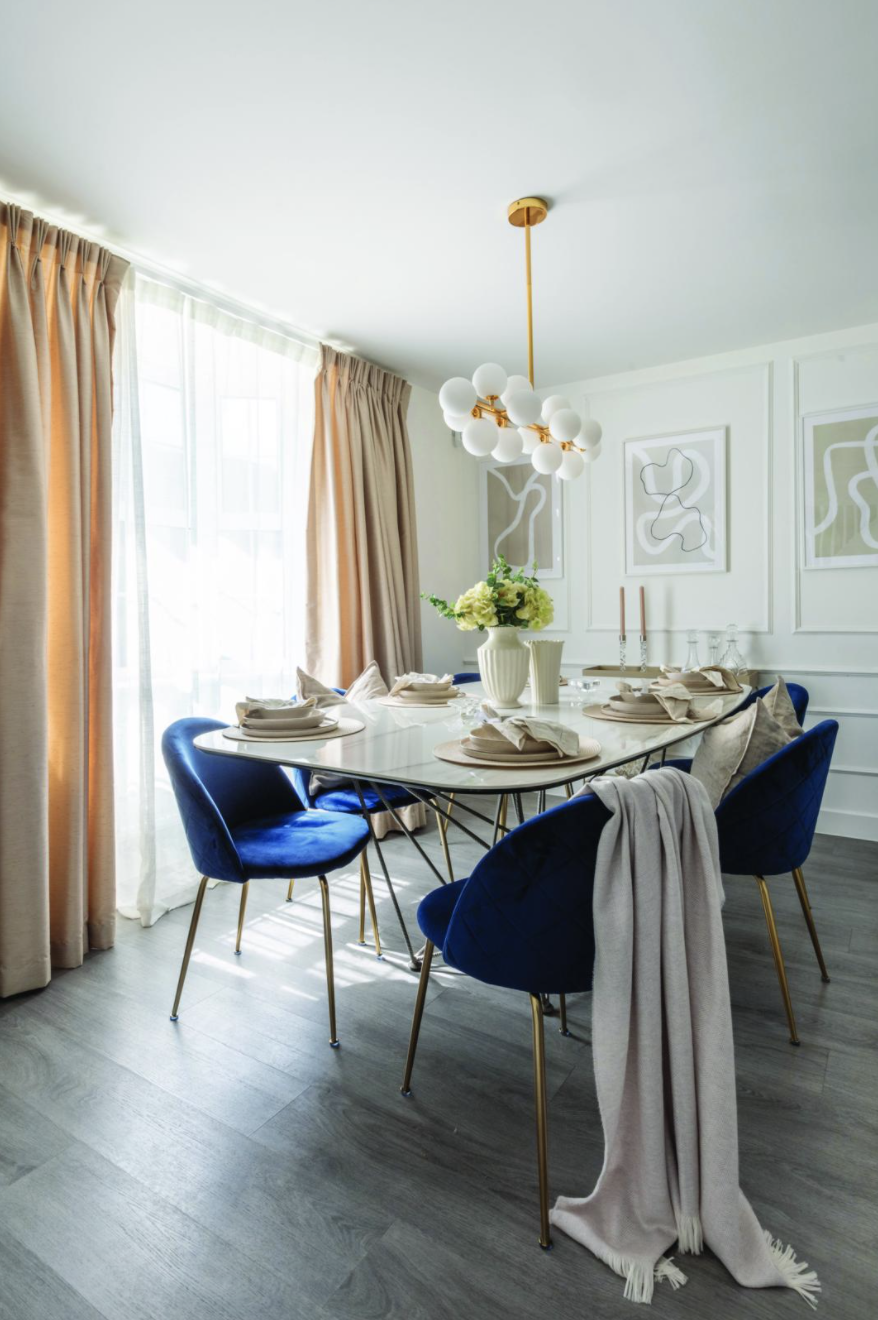 The Gordon Keramik table from Cattelan Italia was a statement buy for Yooni: ‘it’s something we’re going to have for the long-term, so I wanted to buy good quality.’ She’s styled it with budget dinnerware and vases from H&M Home The Gordon Keramik table from Cattelan Italia was a statement buy for Yooni: ‘it’s something we’re going to have for the long-term, so I wanted to buy good quality.’ She’s styled it with budget dinnerware and vases from H&M Home