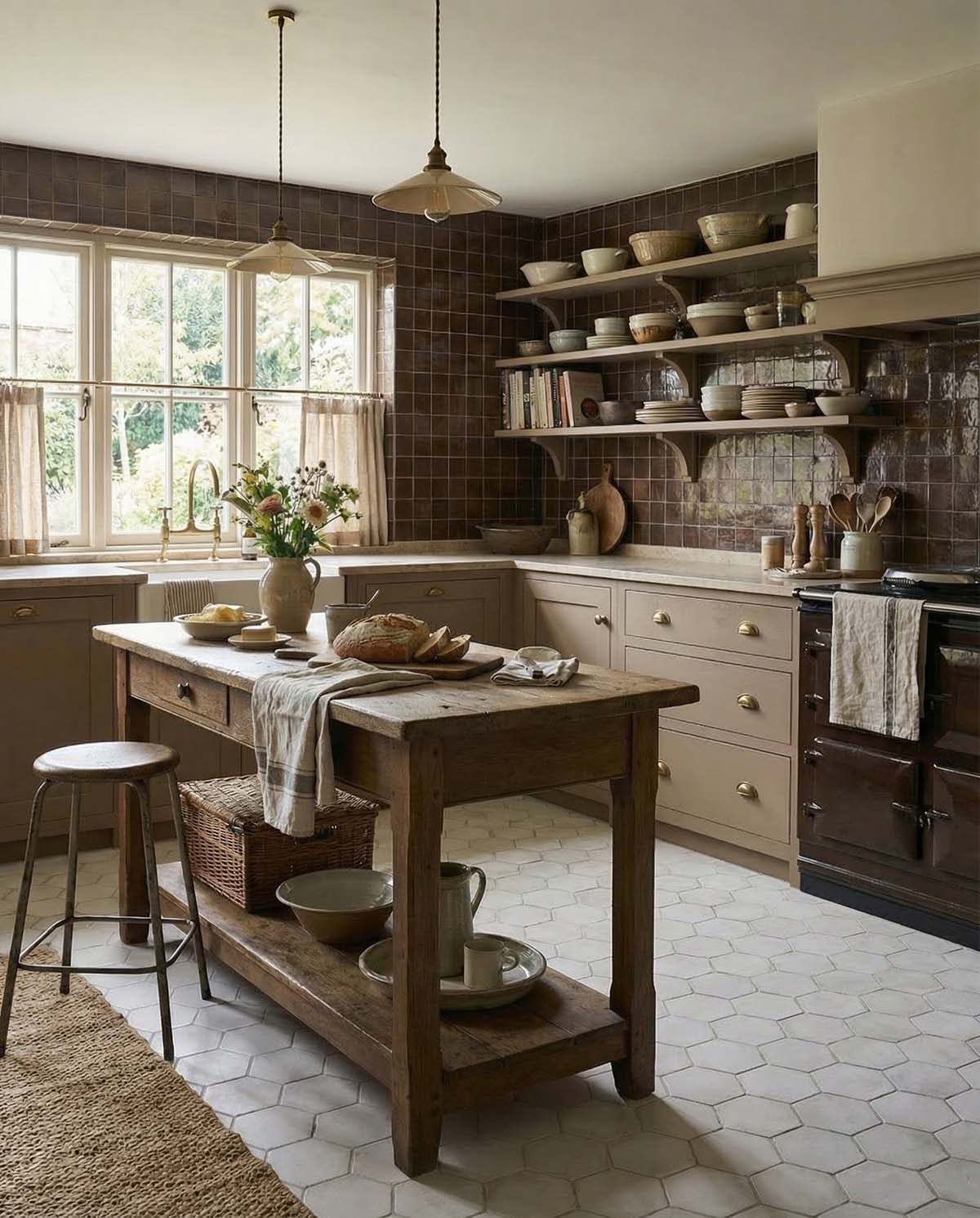 A rustic kitchen