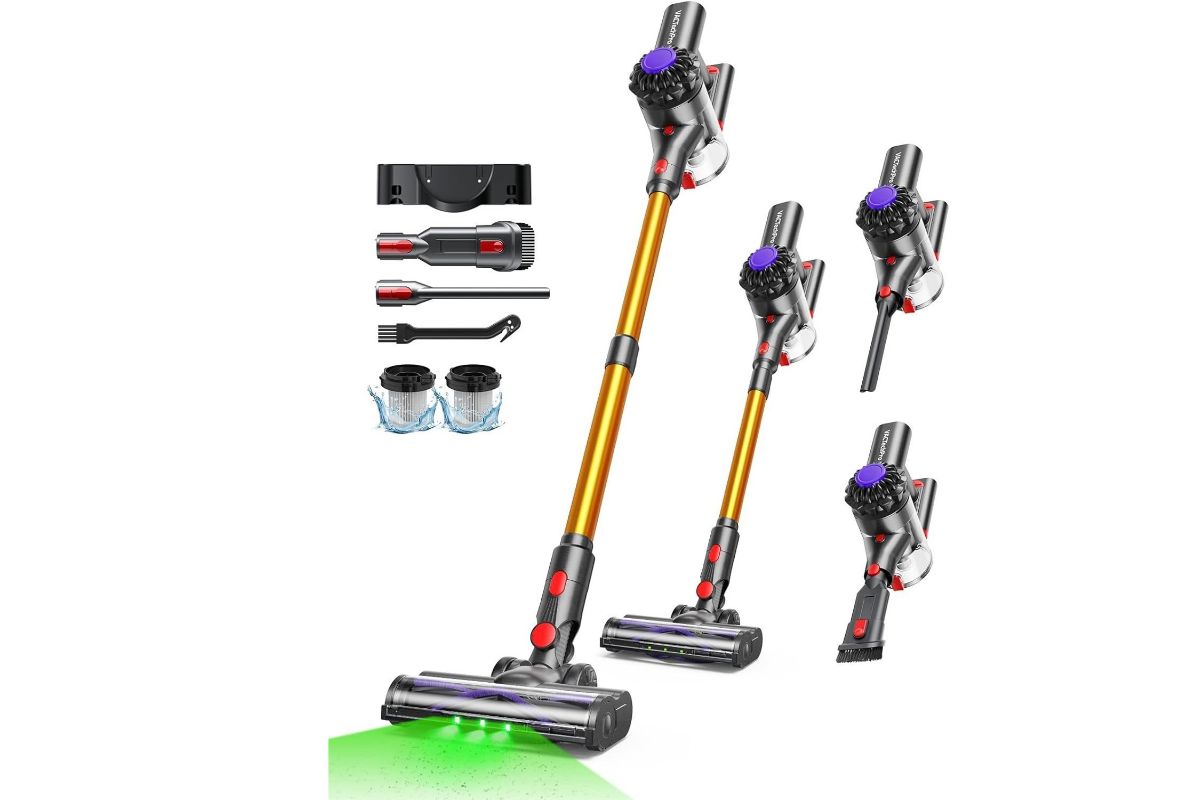 VACTechPro Cordless Vacuum Cleaner, 35KPa/45Mins Lightweight Stick Vacuum