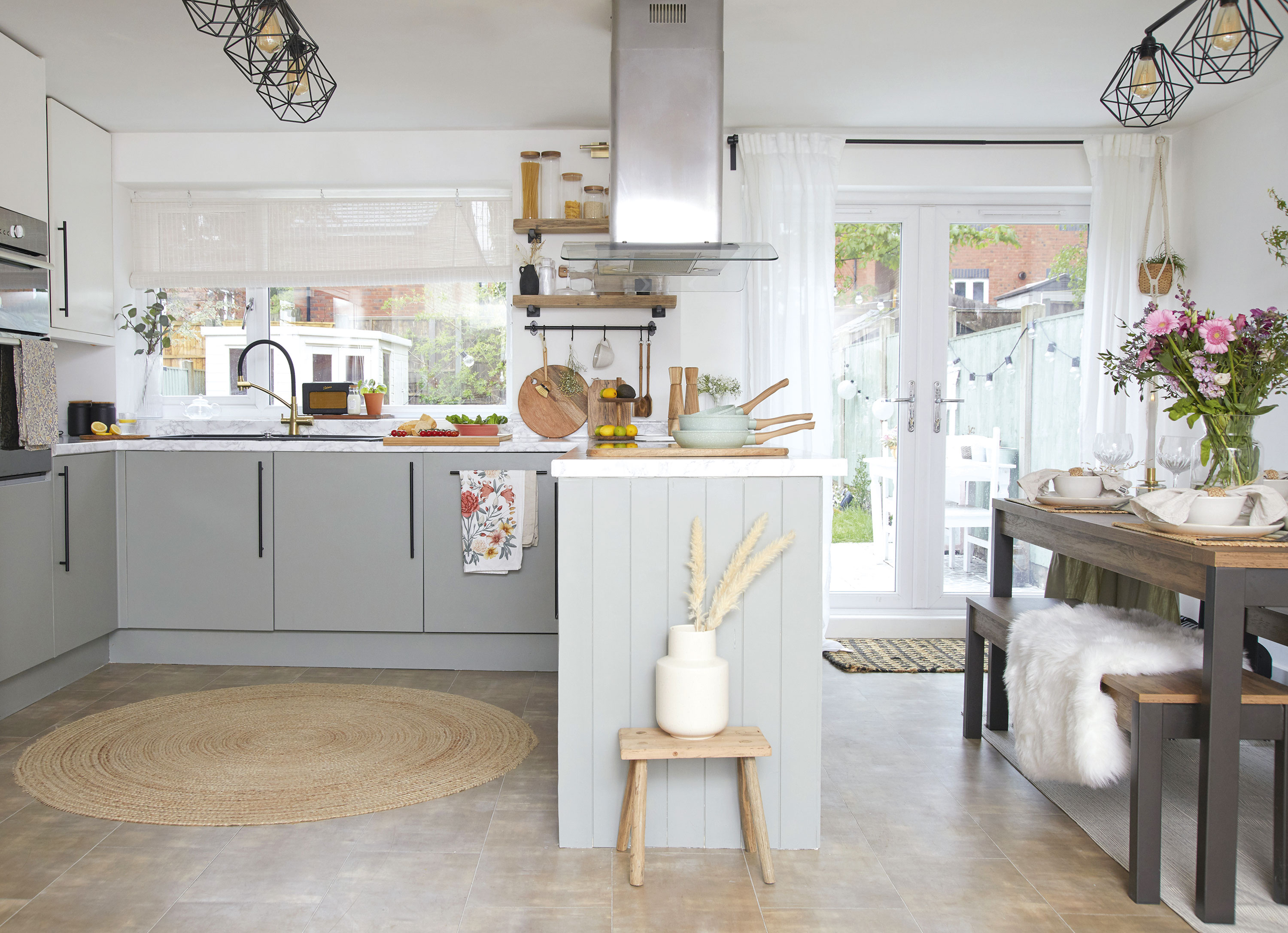 ‘I love budget shops like Dunelm, The Range and B&M, as I can afford to pick up cheap accessories to style my home, but they’re not too expensive to replace if I want an update’