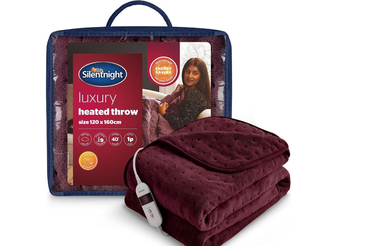 Silentnight luxury heated throw 