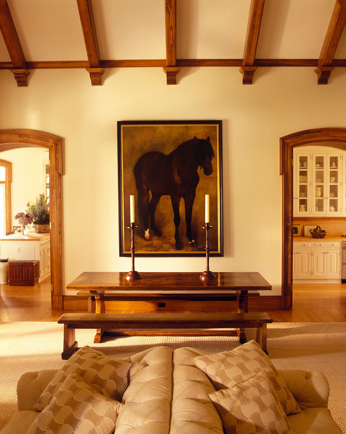 Yellow living room