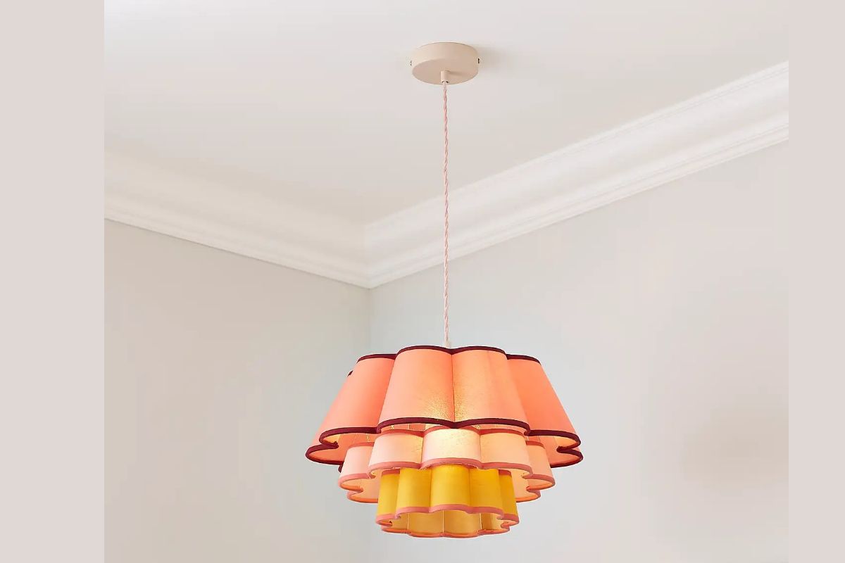 Three-tiered ceiling light