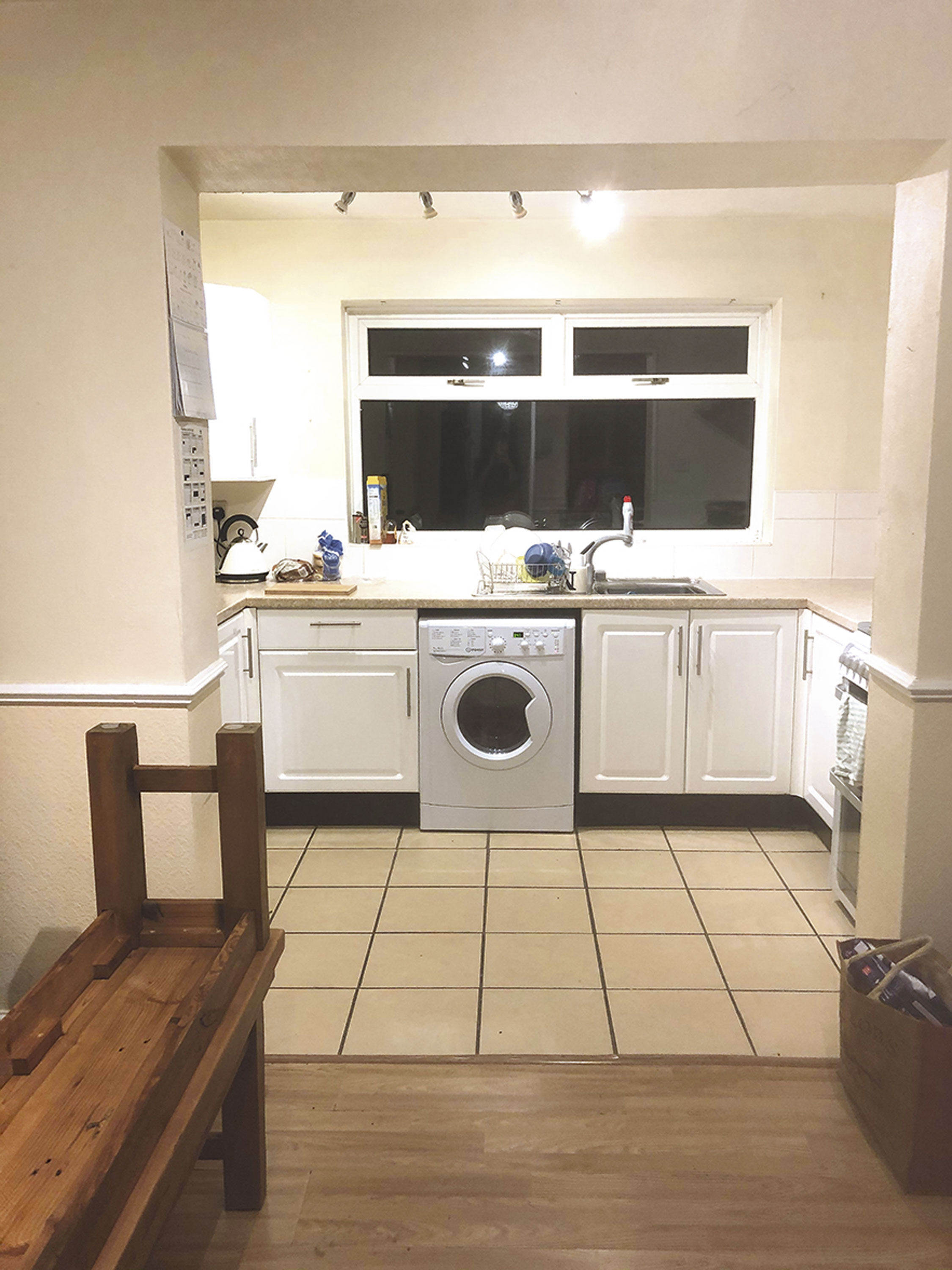 Sophia's kitchen before the makeover