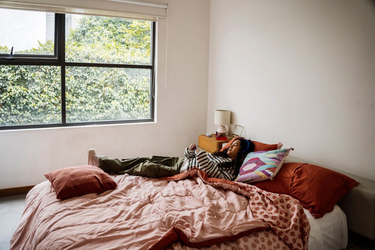 Autumn bedspread 