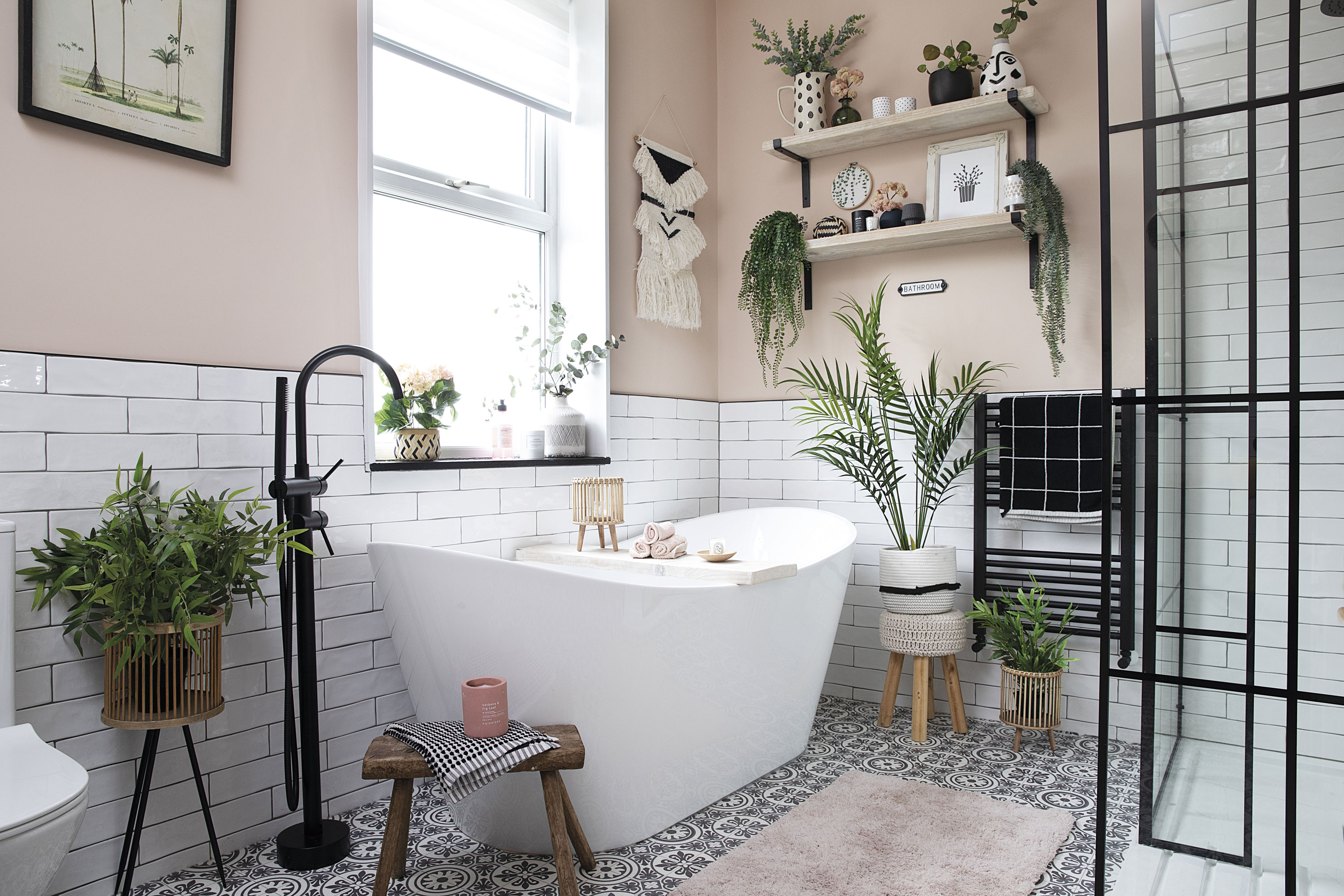Good idea! Vinyl is a practical budget choice for flooring and is warm underfoot. Have it laid before the bathroom suite to avoid having to cut around sanitaryware. Good idea! Vinyl is a practical budget choice for flooring and is warm underfoot. Have it laid before the bathroom suite to avoid having to cut around sanitaryware.