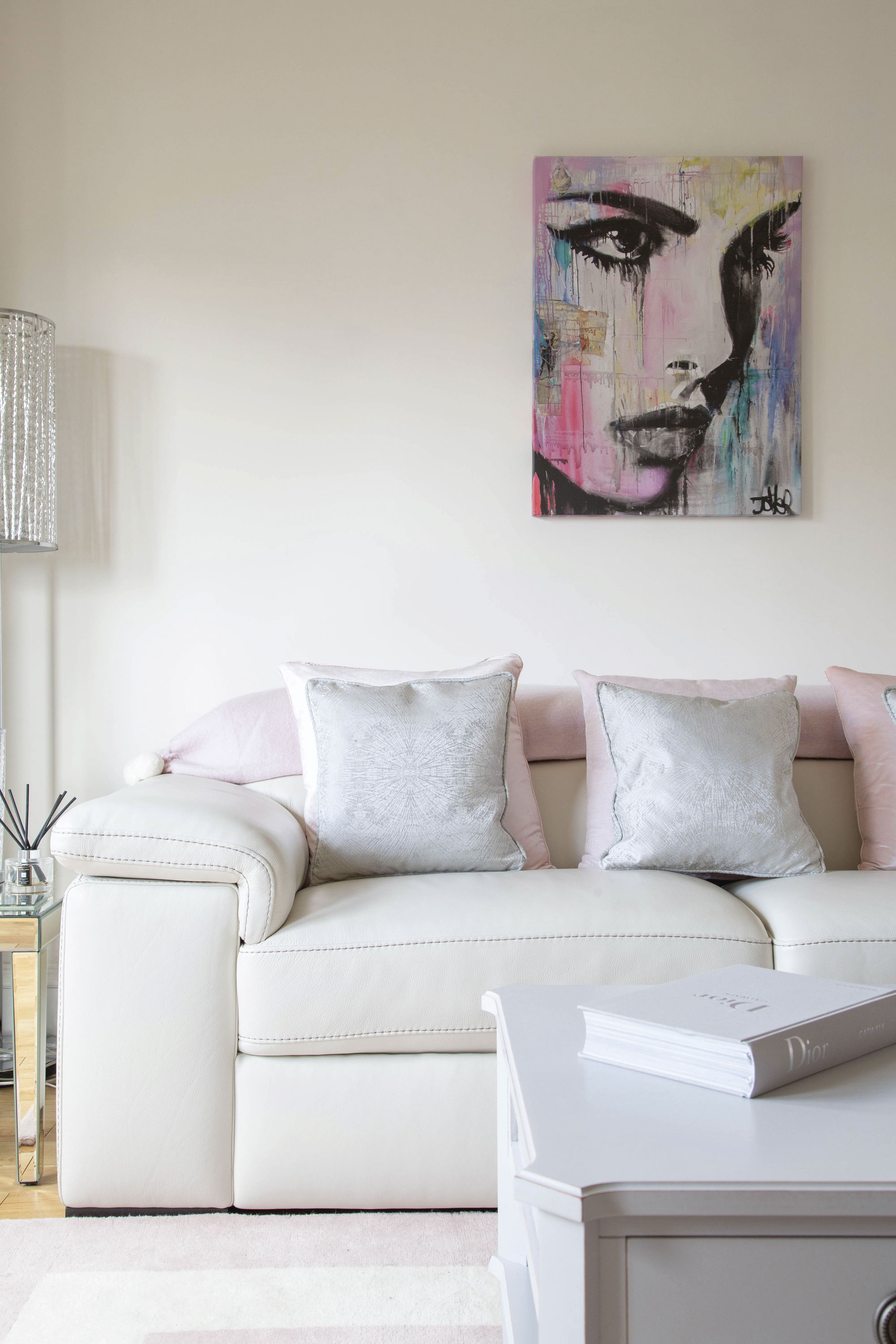 ‘The second sitting room is where we enjoy time with friends and family’, says Lesley. ‘It’s where we escape to with a glass of wine or a dram to listen to music’ ‘The second sitting room is where we enjoy time