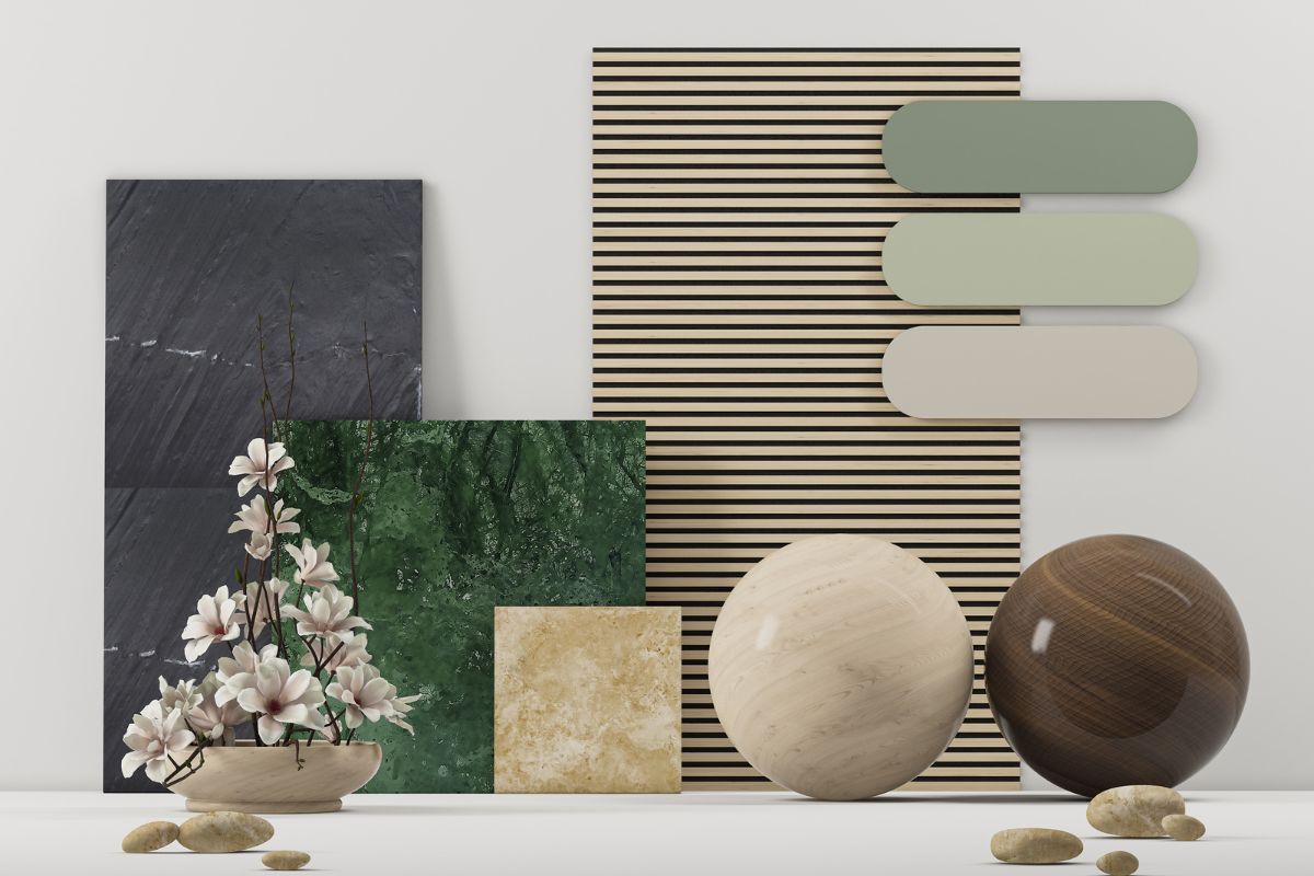 An earthy colour palette