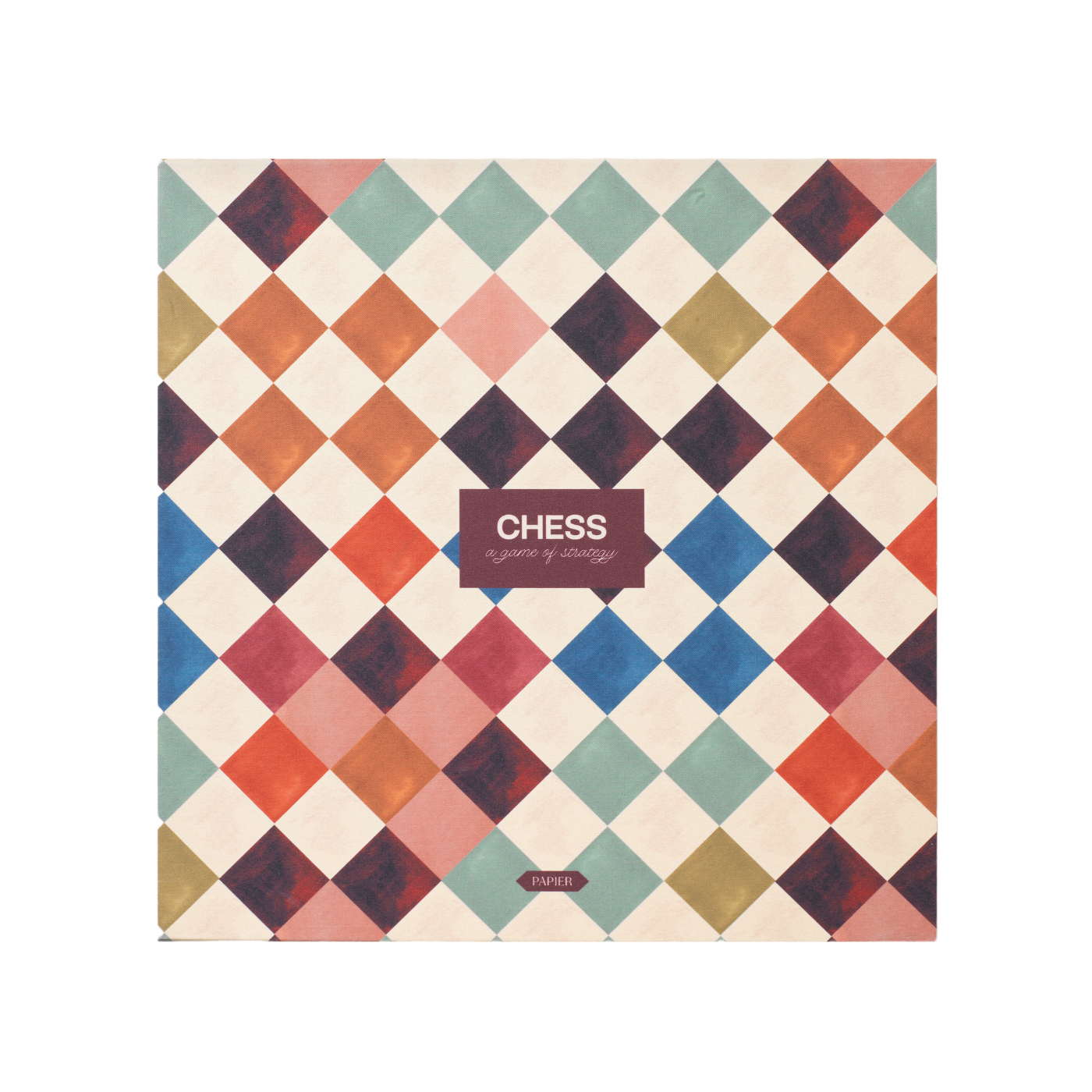 Midnight Mosaic Chess Set Box, Papier
