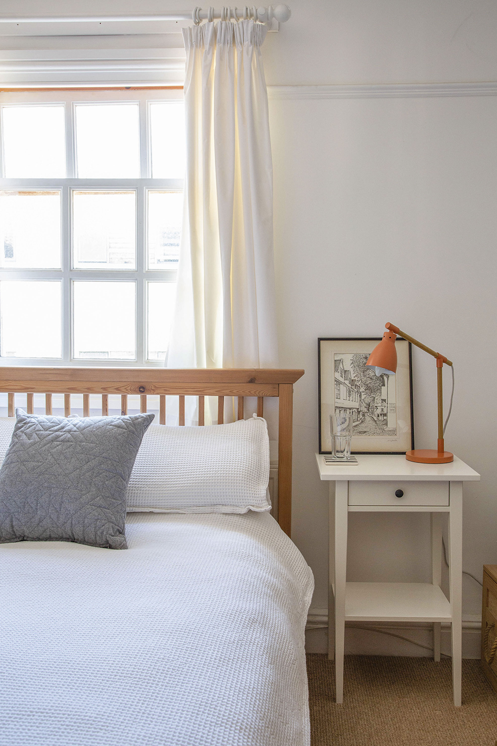 Real home: 'It was a bigger project than we ever imagined' ‘We planned to restore the floorboards in the guest bedroom,’ says Vicky. ‘But after renting a sander and ripping up the carpet we realised there weren’t any to restore!’ Now, with its new carpet and unfussy décor, it fits seamlessly with the rest of the house