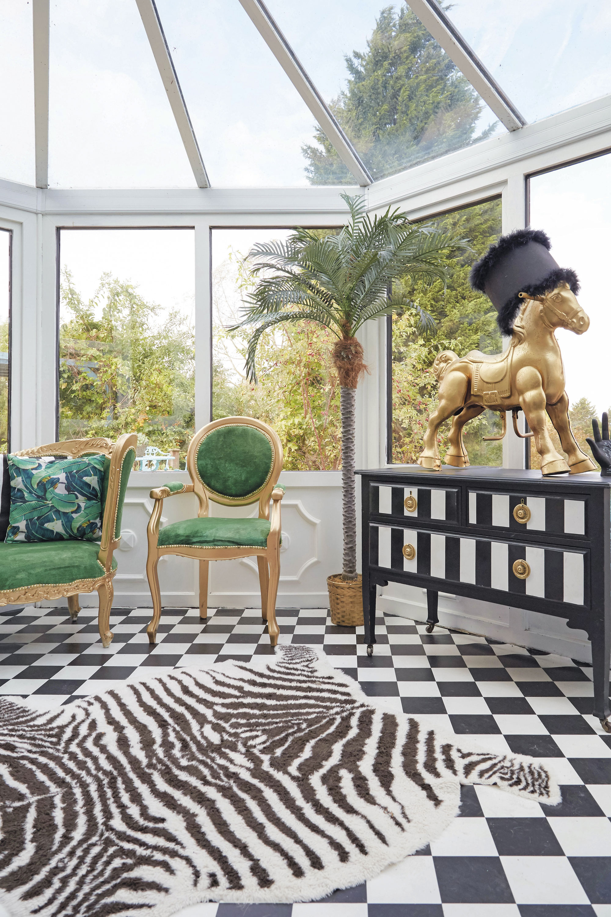 Playful animal motifs, sculptures and trinkets can be found throughout Hayley’s home