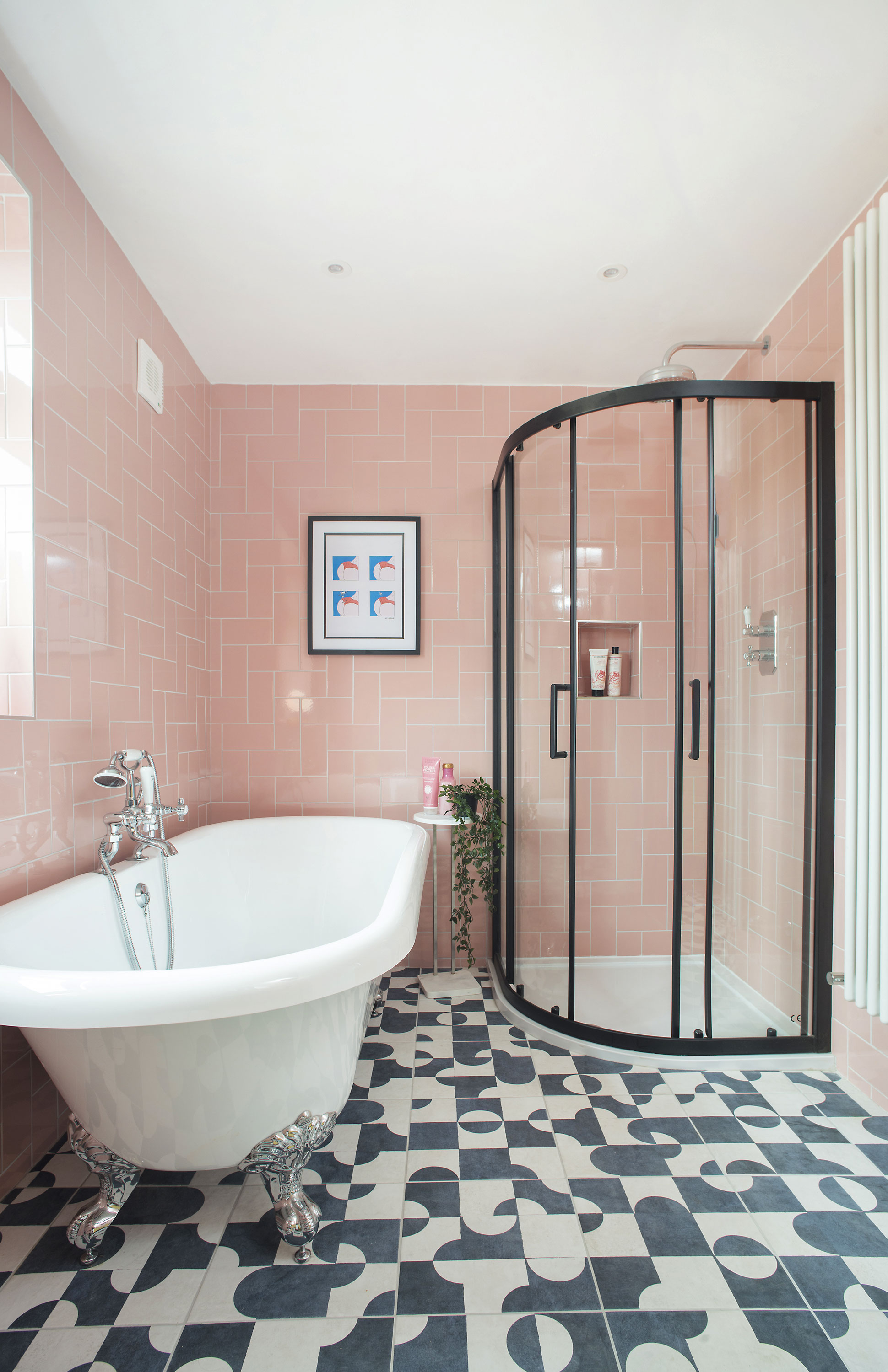 'We turned a bedroom into our colourful en-suite'