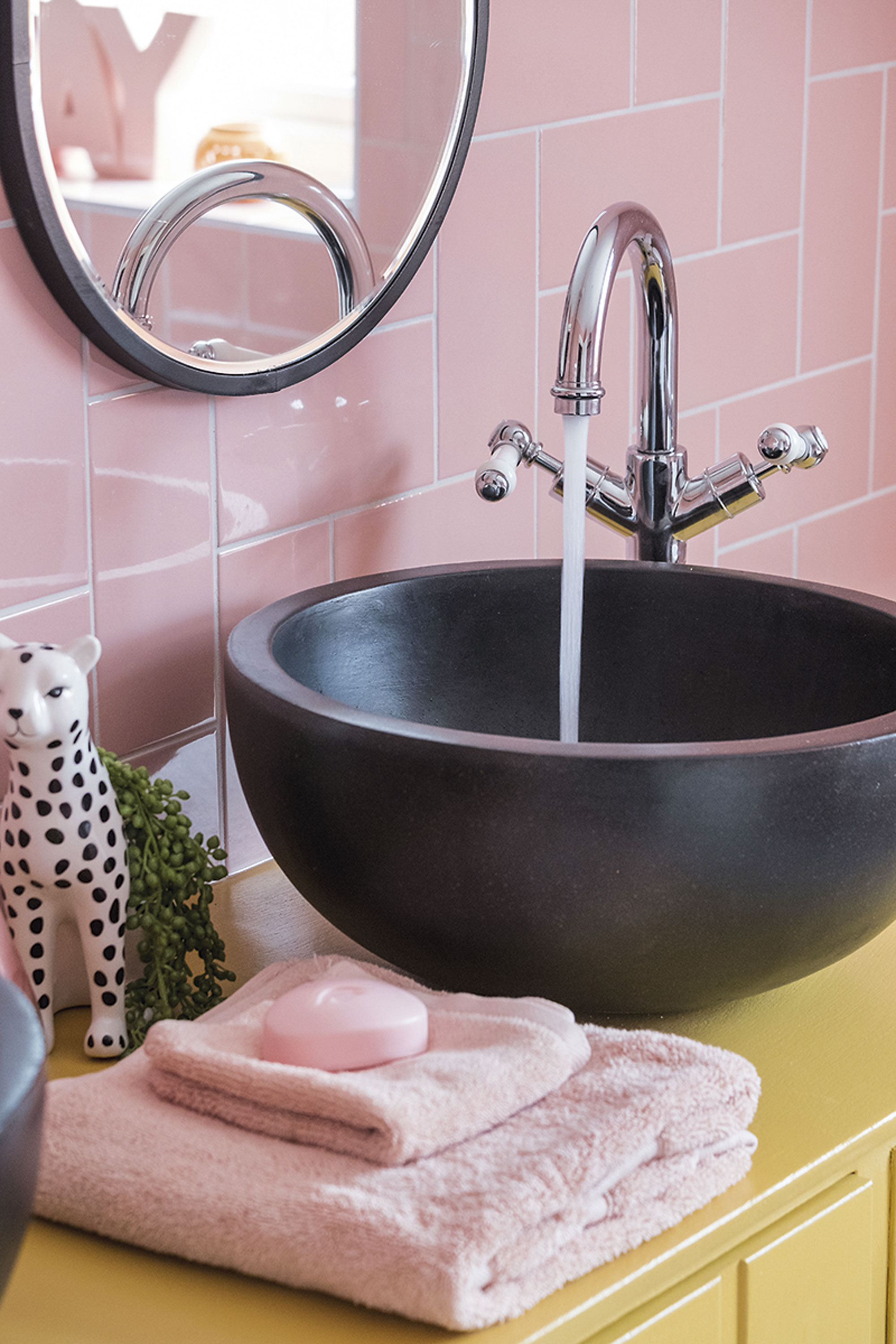 'We turned a bedroom into our colourful en-suite'