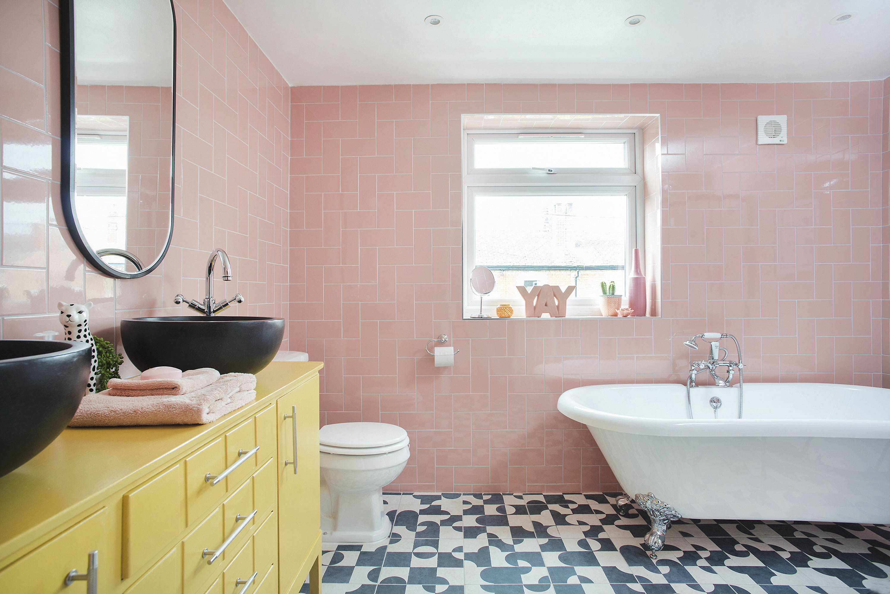'We turned a bedroom into our colourful en-suite'