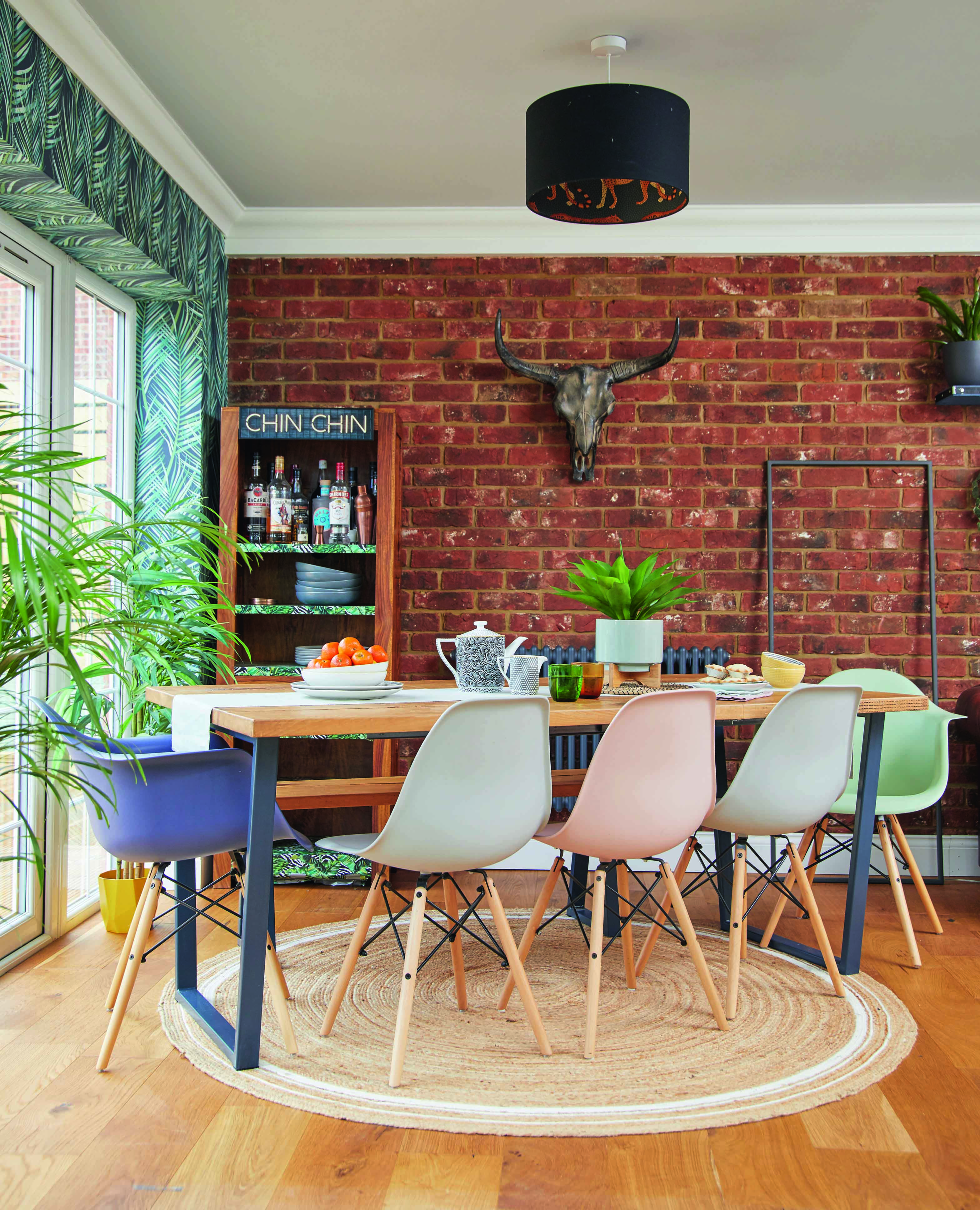 Emily's dining table is from Etsy