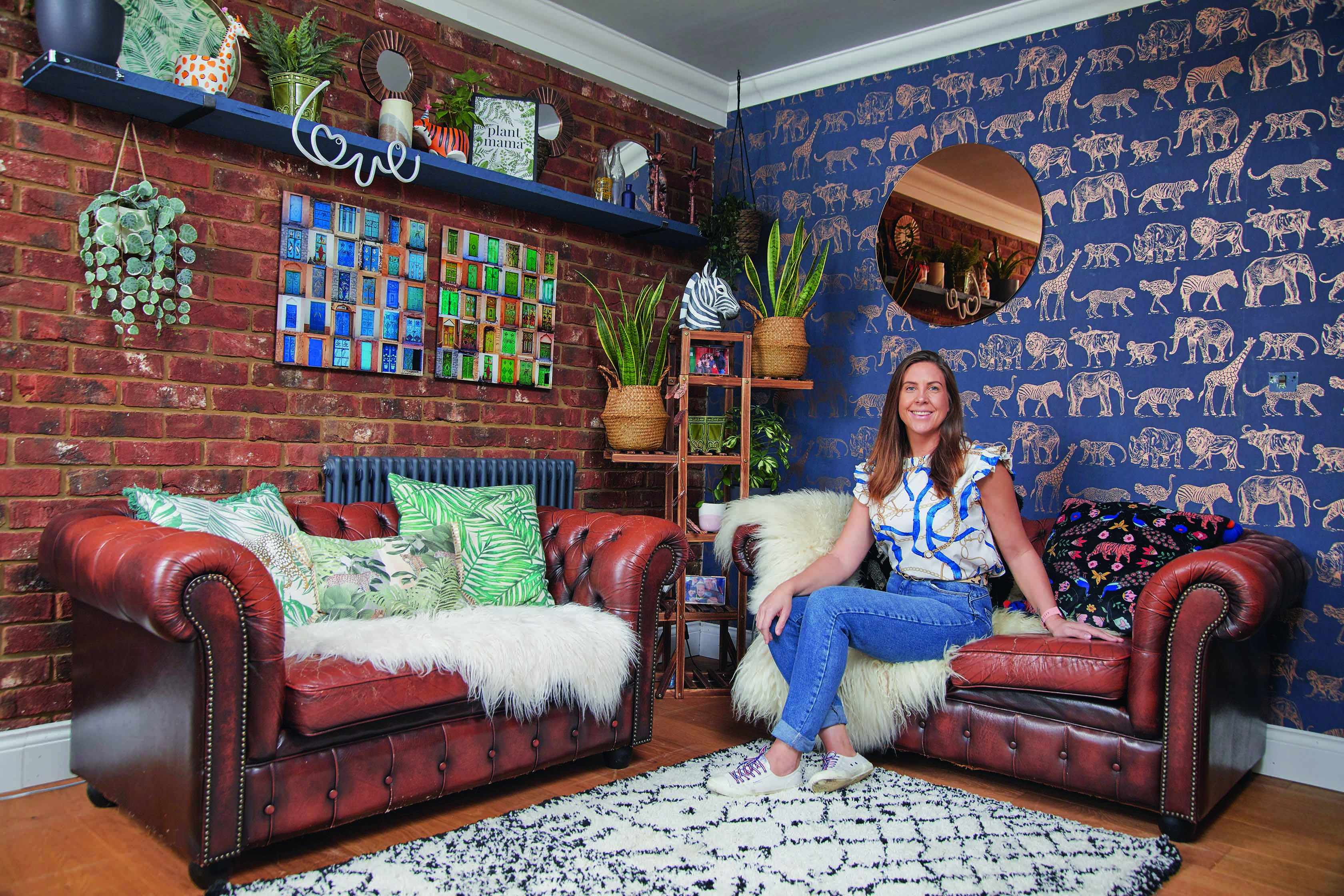 Emily's snug includes some original leather Chesterfield sofas Emily's snug includes some original leather Chesterfield sofas