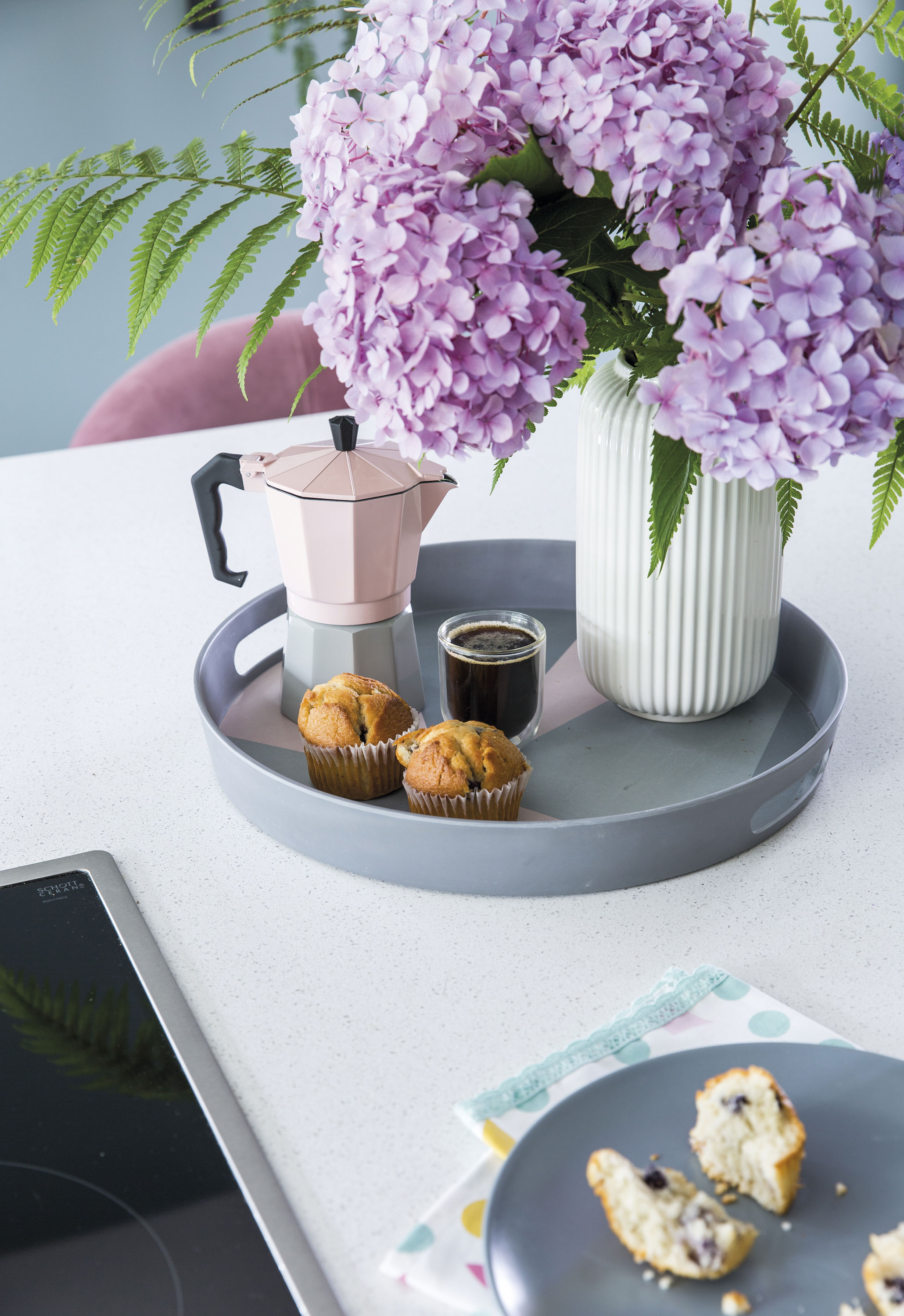 Accessories from Amazon and IKEA have been carefully selected to complement the style and colours used throughout the new kitchen