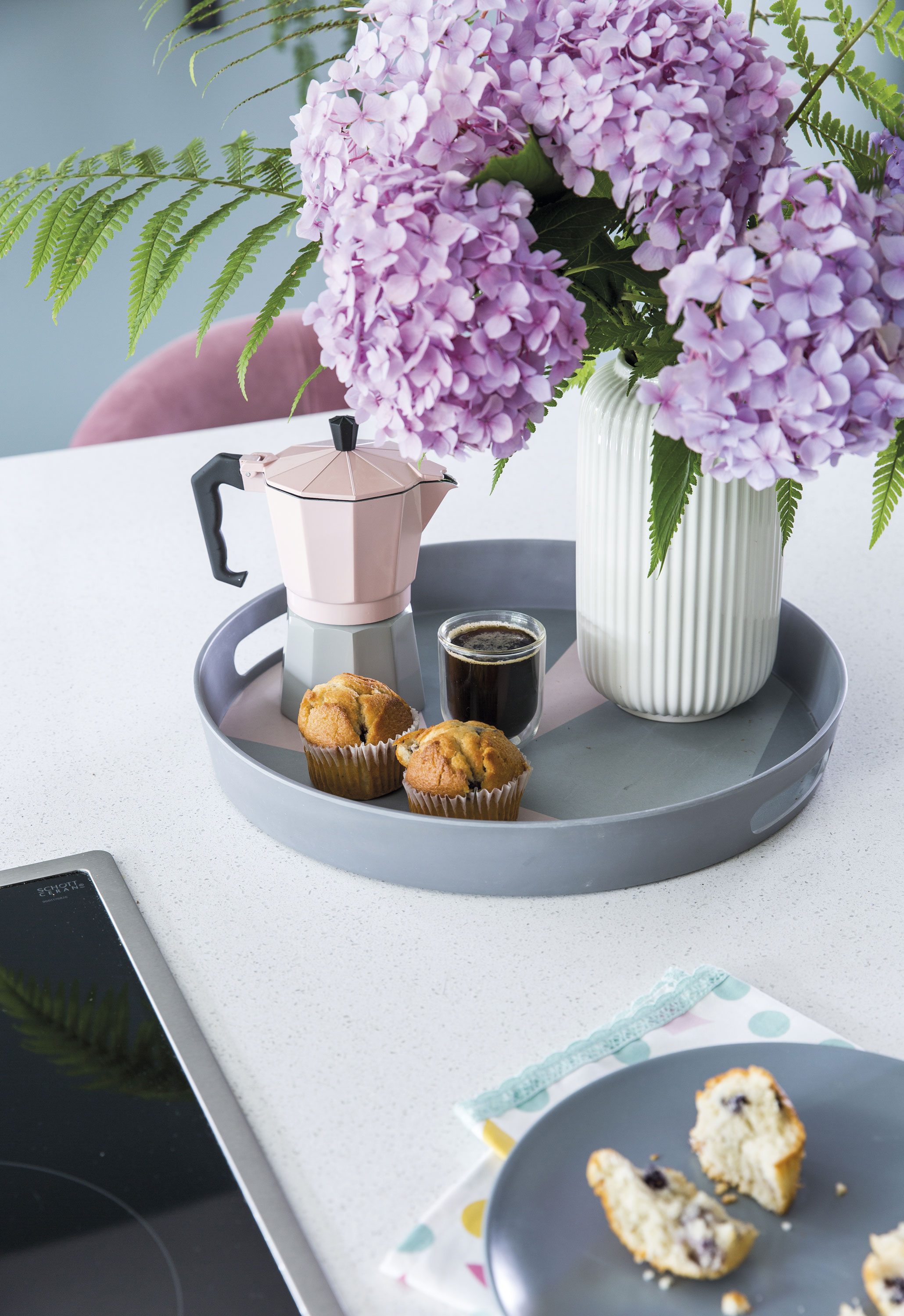 Accessories from Amazon and IKEA have been carefully selected to complement the style and colours used throughout the new kitchen
