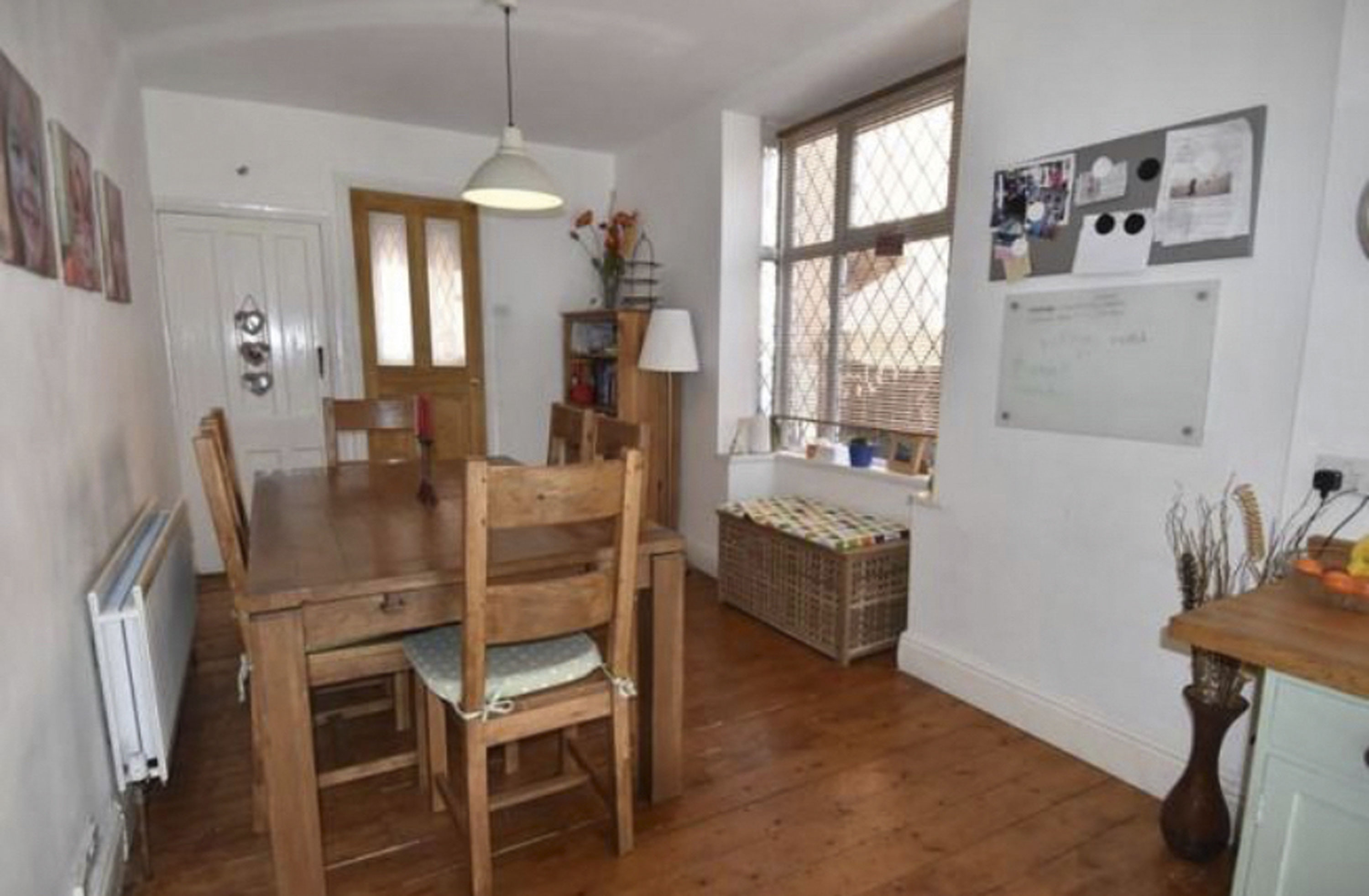 Gemma's kitchen diner before the makeover Kitchen makeover: 'We revamped our kitchen-diner for under £1,000'