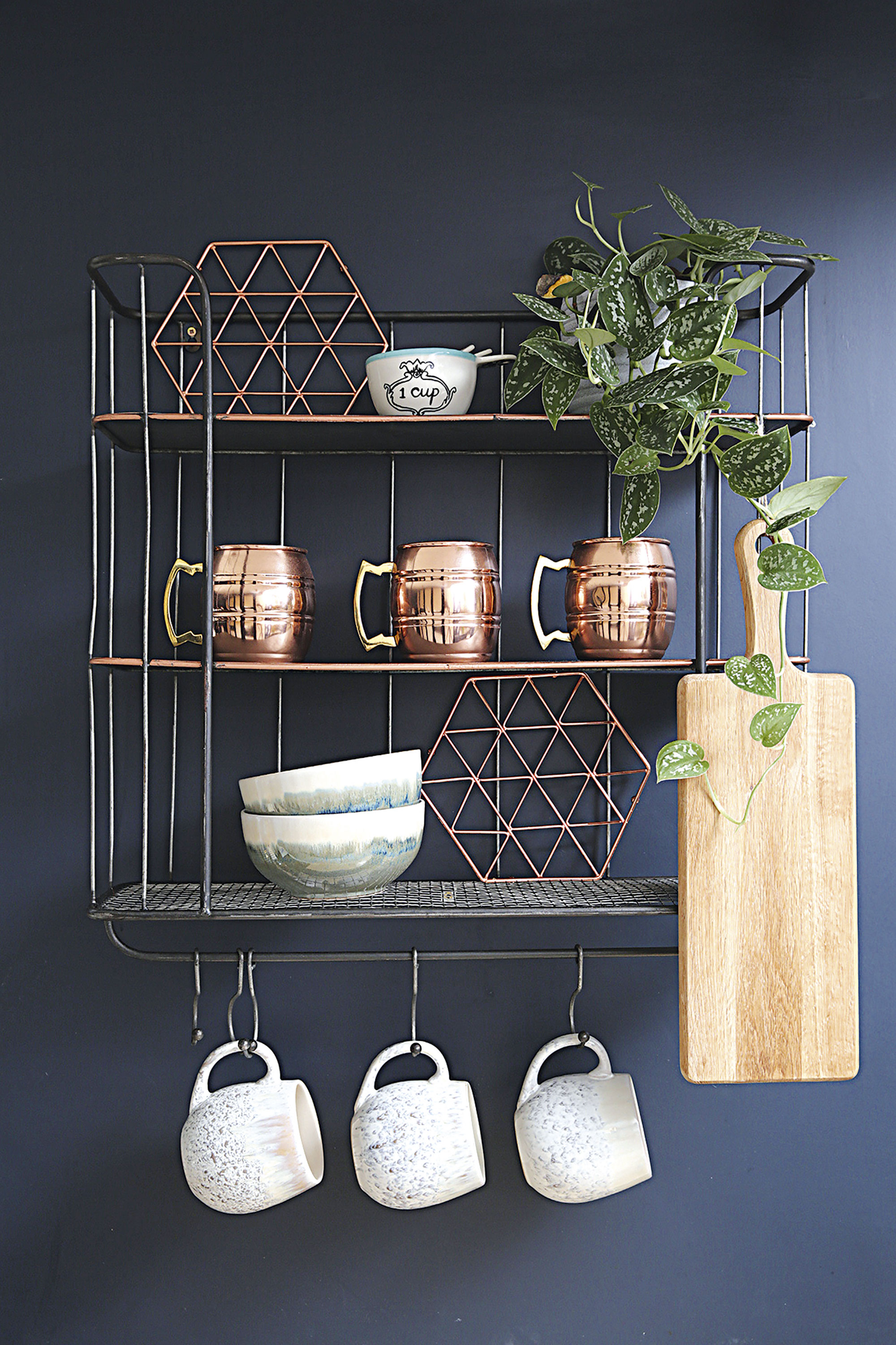 Kitchen makeover: 'I didn't need extension after all' Katie’s year-long search for a wire shelving unit that would complement her new kitchen paid off with this find from The Farthing