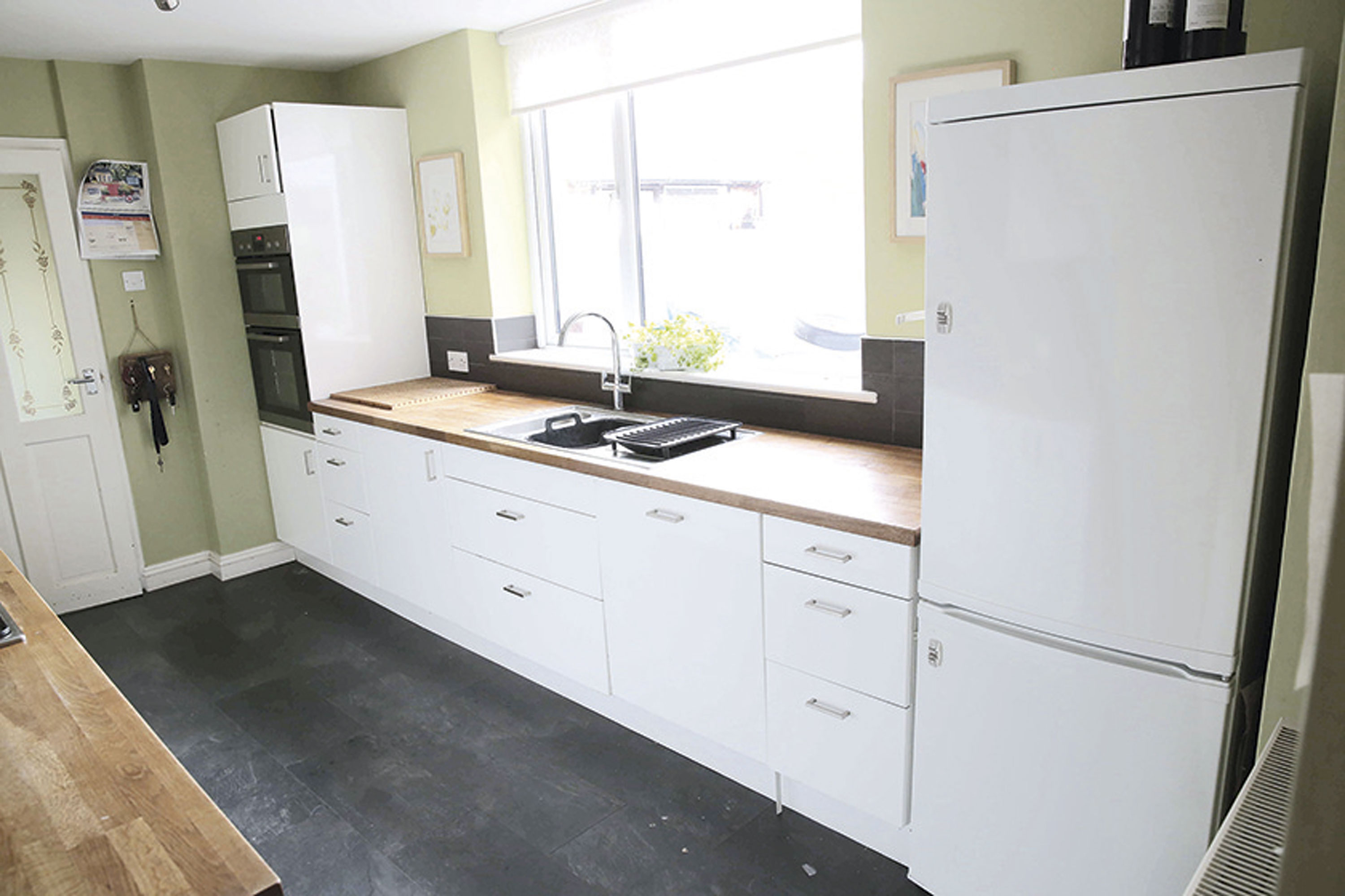 Kitchen makeover: 'I didn't need extension after all' Katie's kitchen before the makeover
