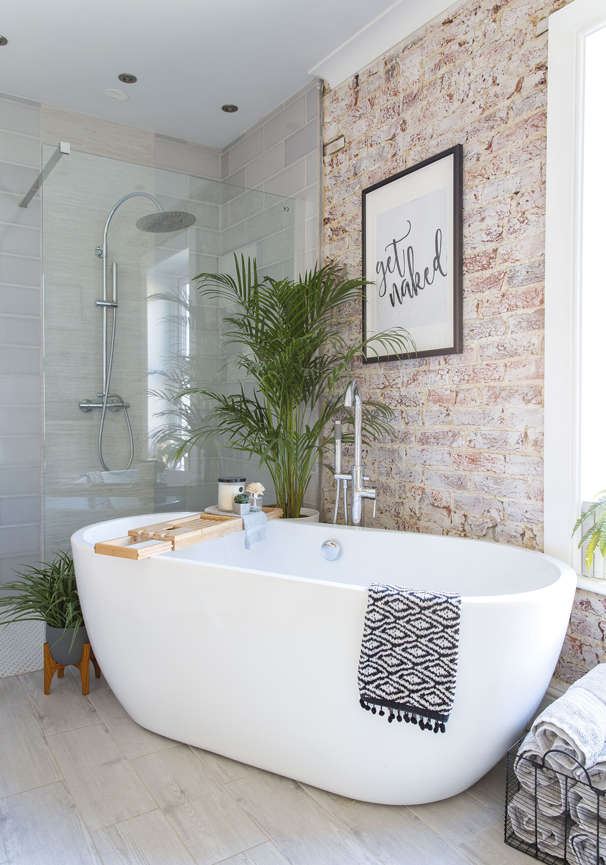 ‘I wanted to make the bathroom feel glamorous with a boutique hotel finish and I think we’ve achieved that,’ reveals Lindsey Home makeover: 'I knew it would be the perfect home'