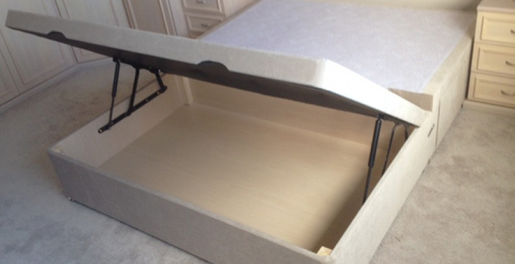 Underneath bed storage