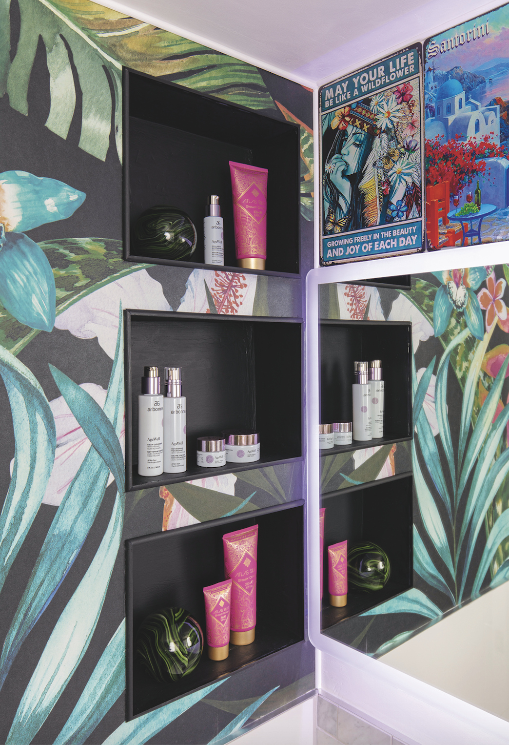 Green bathroom makeover