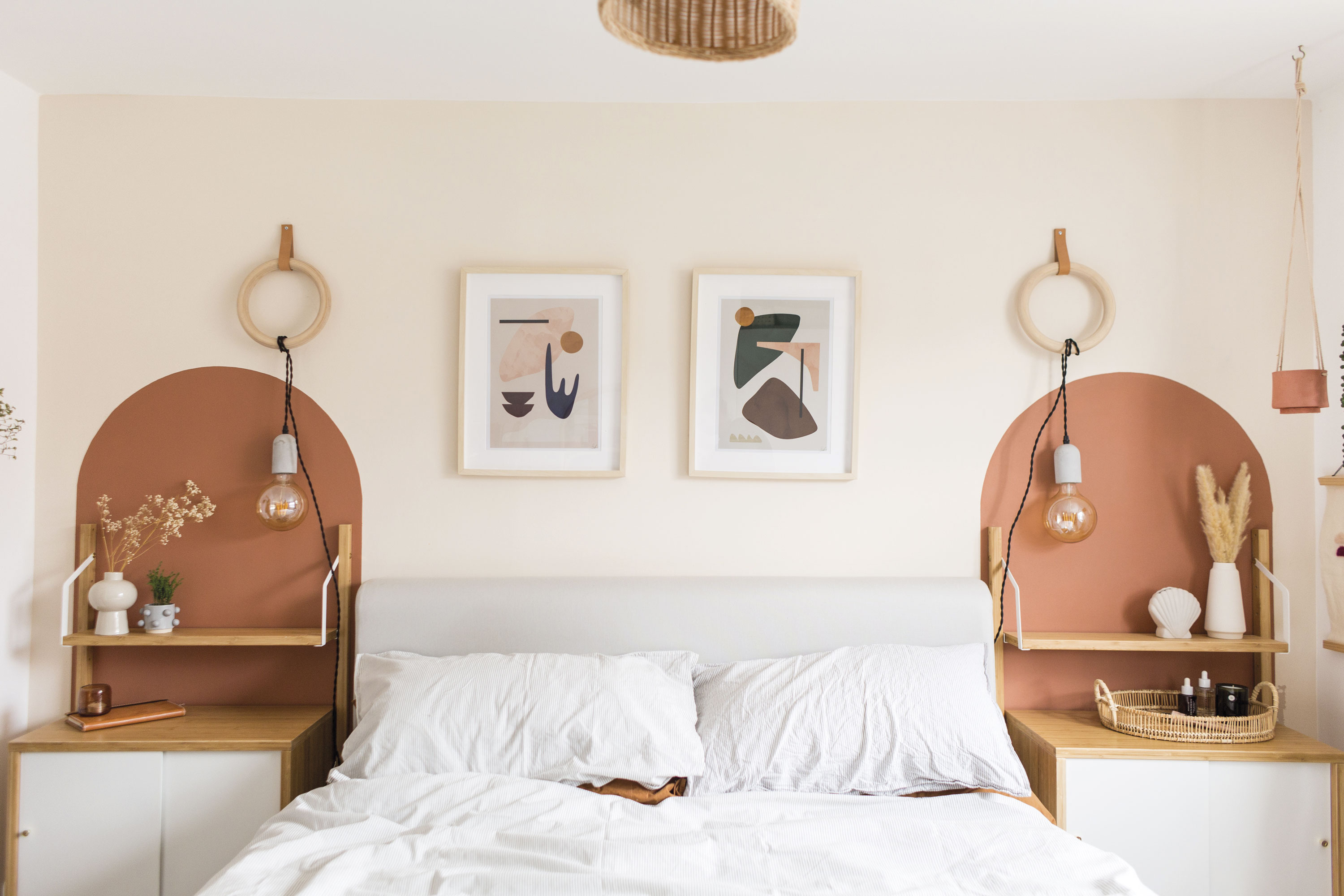 DIY painted wall arches DIY painted wall arches