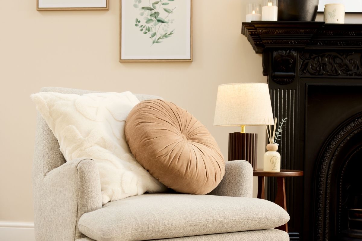 Cushions on an arm chair